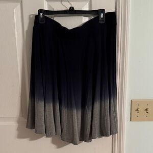 Torrid Black and Gray Ombre A-Line Skirt